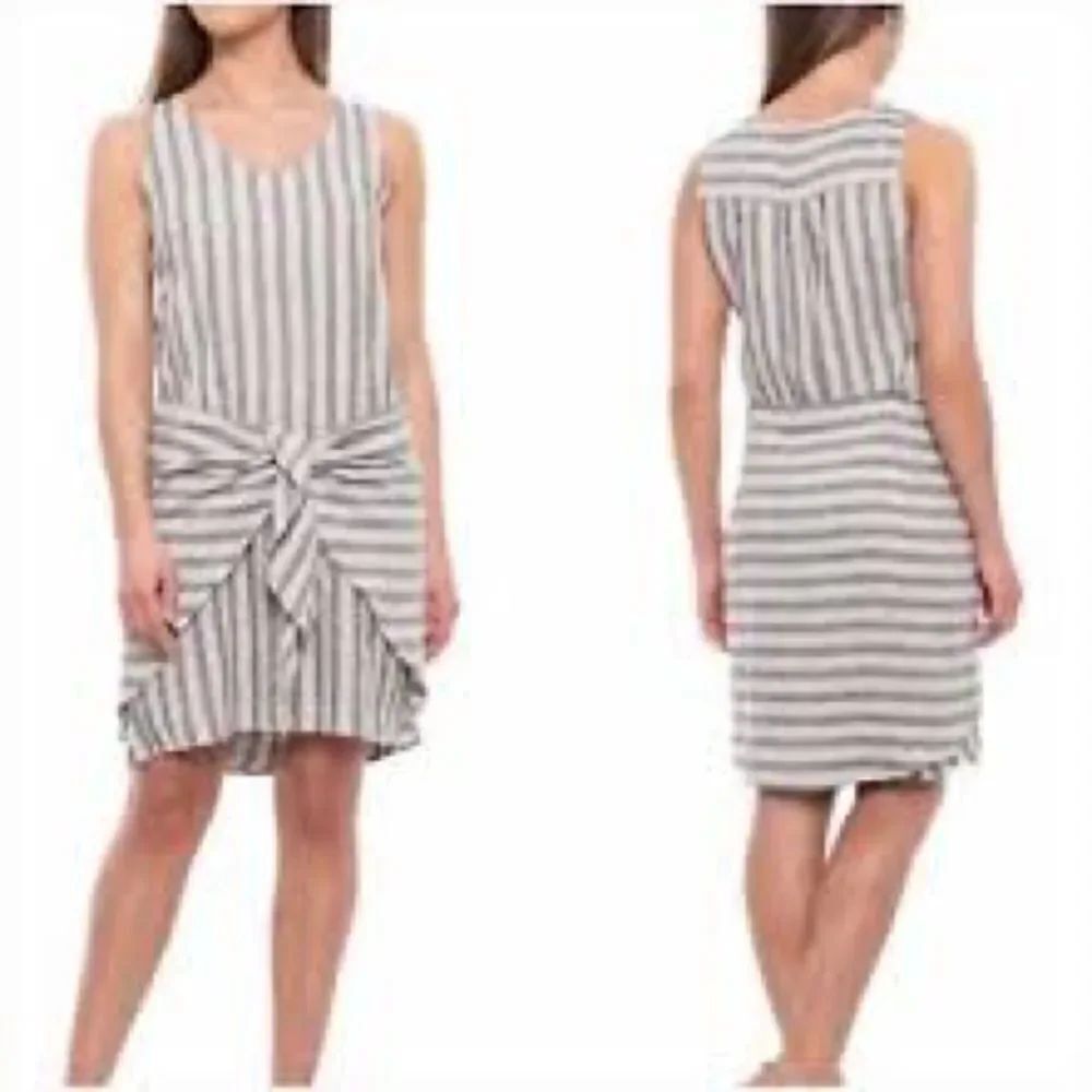 Anthropologie Drew Black and White Linen Dress NWT Sz. S